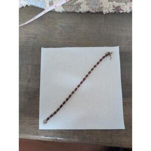 vintage sterling silver garnet bracelet